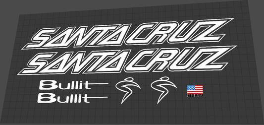 SANTA CRUZ Bullit 1 (1998-2005) Frame Decal Set - Bike Decal Replace
