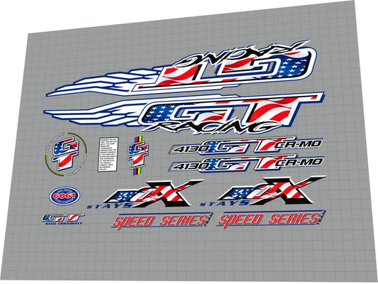 GT Speed Series (1998) Team Frame Decal Set - Bike Decal Replace