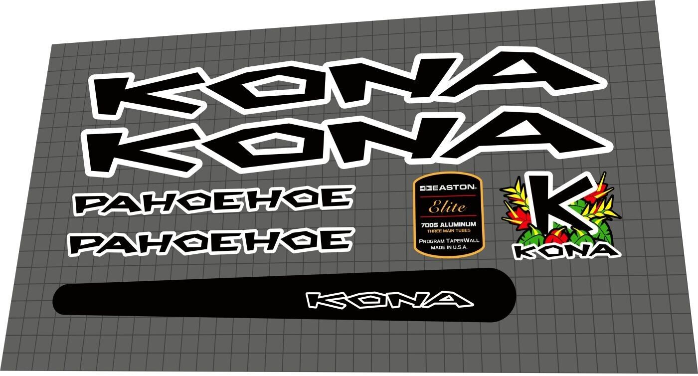 KONA Pahoehoe (1998) Frame Decal Set - Bike Decal Replace