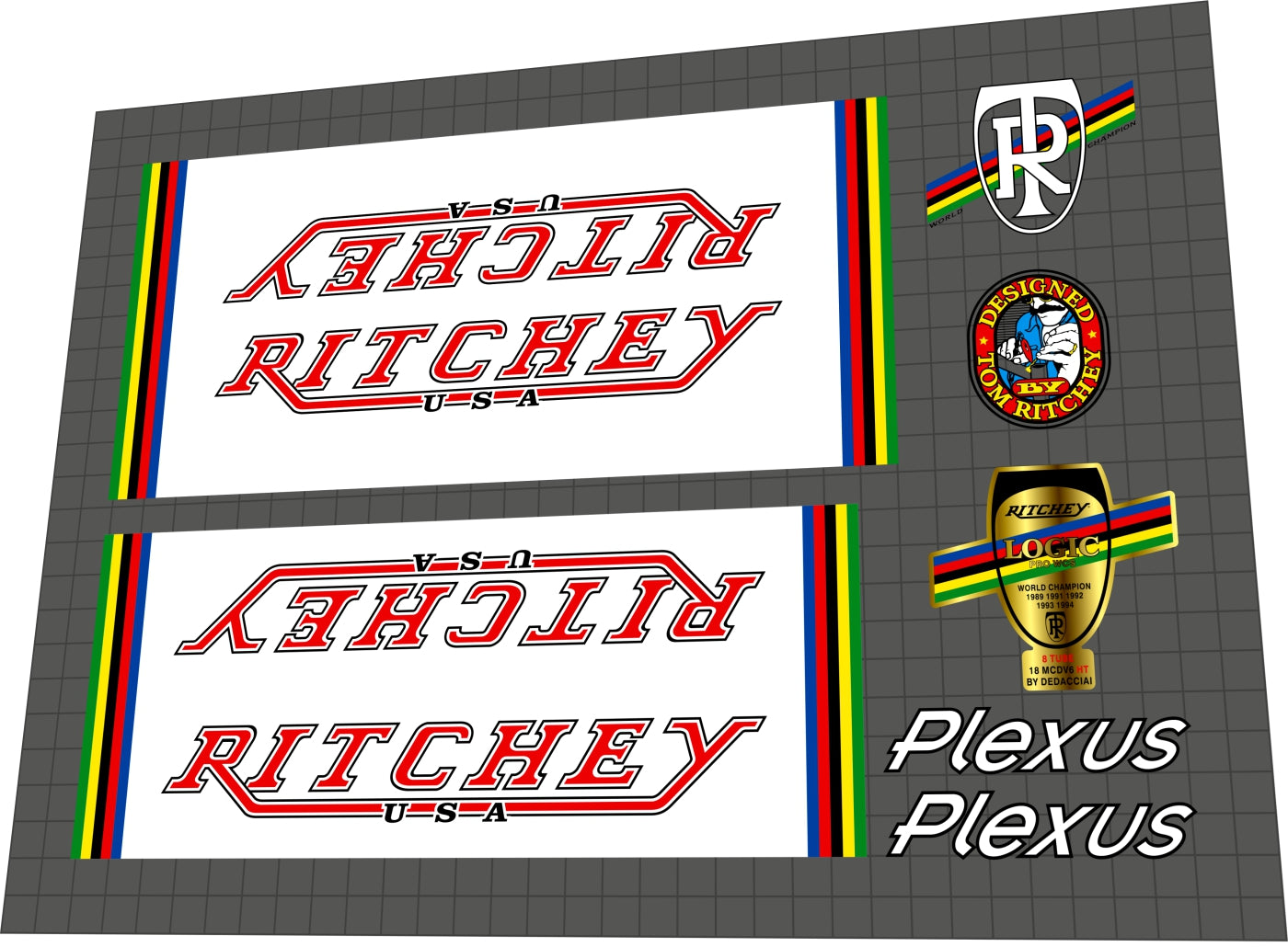 RITCHEY Plexus (1998) Frame Decal Set