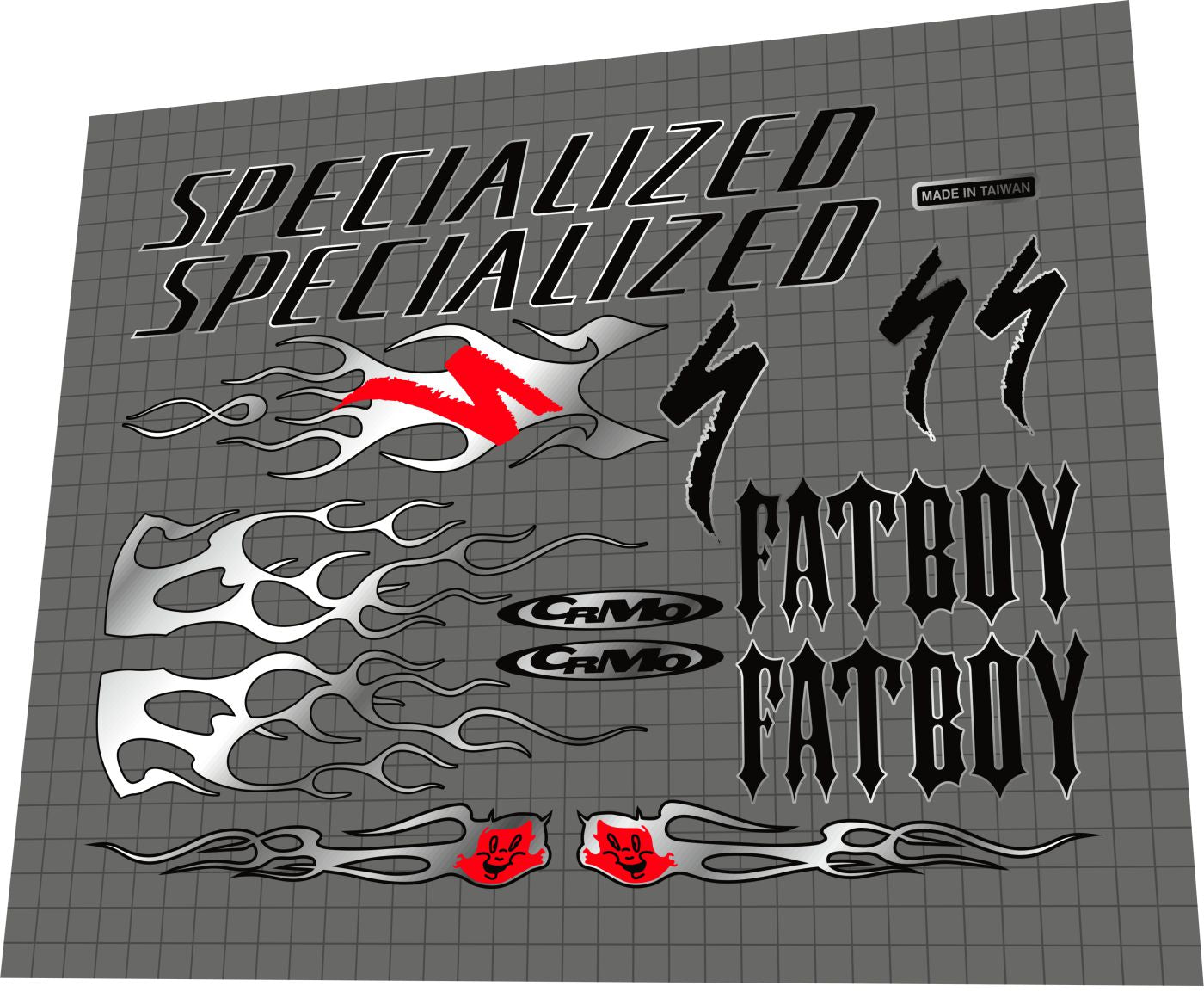 SPECIALIZED Fatboy (1998) Frame Decal Set