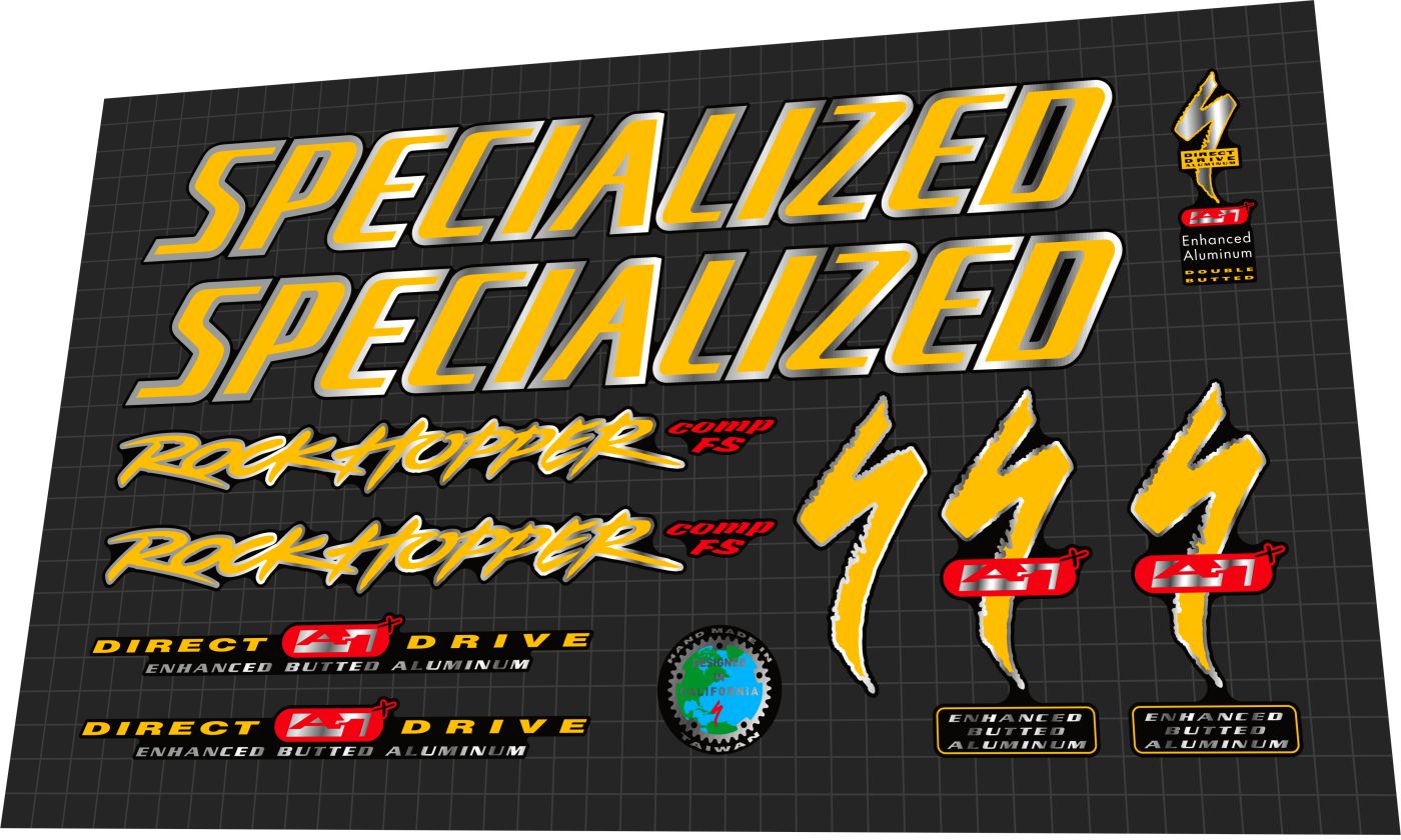 SPECIALIZED Rockhopper (1998) A1 Comp FS Frame Decal Set