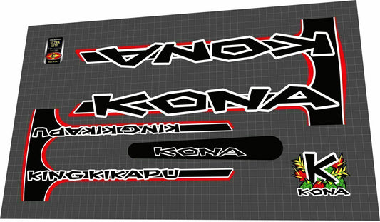 KONA King Kikapu (1999) Frame Decal Set - Bike Decal Replace
