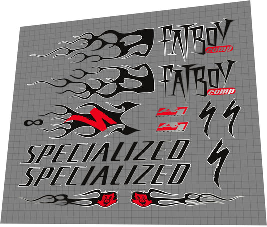SPECIALIZED Fatboy A1 Comp (1999) Frame Decal Set