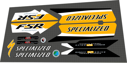 SPECIALIZED FSR (1999) Comp Frame Decal Set - Bike Decal Replace