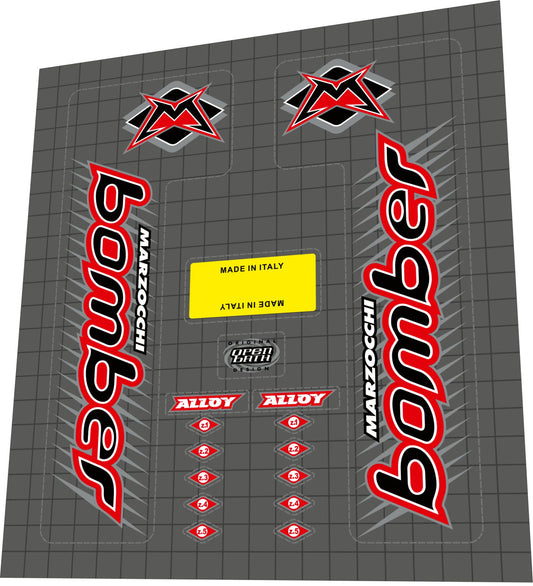 MARZOCCHI Bomber (1999) Alloy Z1-Z5 Fork Decal Set - Bike Decal Replace