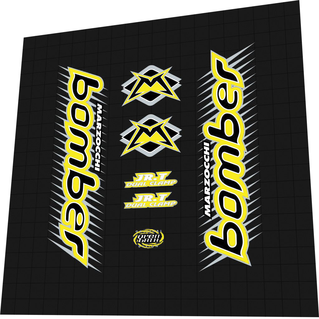 MARZOCCHI Bomber (1999) Junior T Dual Clamp Fork Decal Set - Bike Decal Replace