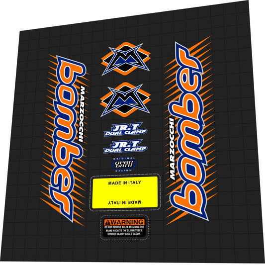 MARZOCCHI Bomber (1999) Junior T Dual Clamp Fork Decal Set - Bike Decal Replace