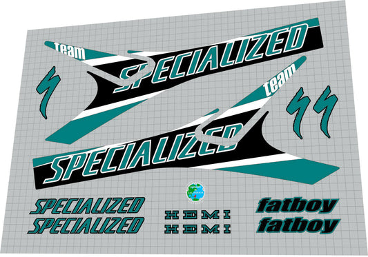 SPECIALIZED Fatboy (1999) Hemi Team 20' Frame Decal Set - Bike Decal Replace
