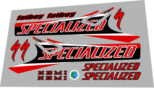 SPECIALIZED Fatboy (1999) Hemi Team 24' Frame Decal Set - Bike Decal Replace