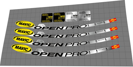 MAVIC Open Pro SSC (2000) Rim Decal Set - Bike Decal Replace