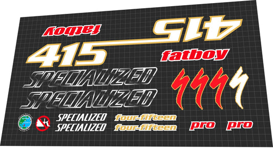 SPECIALIZED Fatboy (2000) 415 Pro Frame Decal Set - Bike Decal Replace