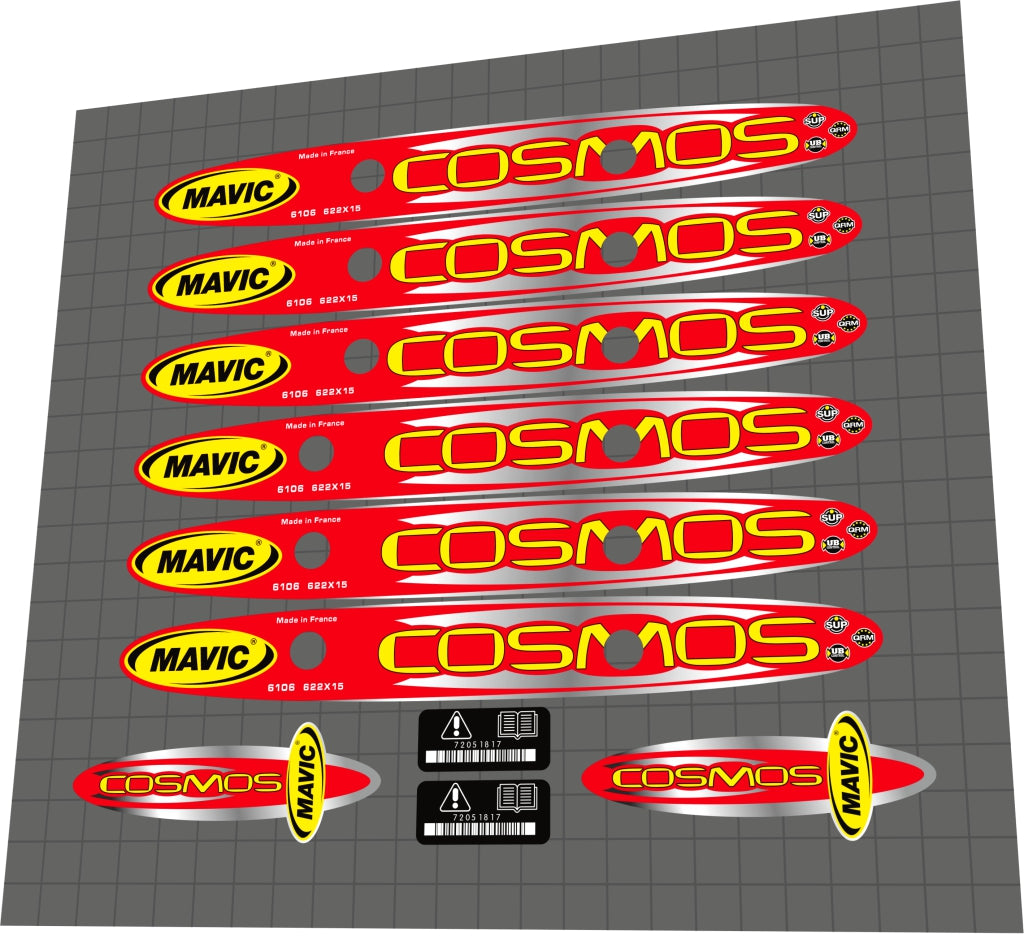 MAVIC Cosmos (2001) Rim Decal Set