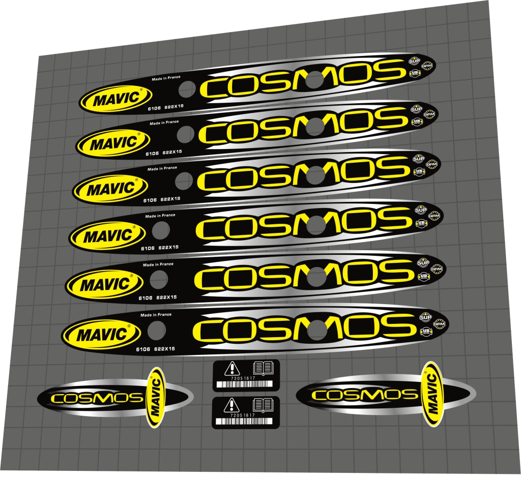 MAVIC Cosmos (2001) Rim Decal Set