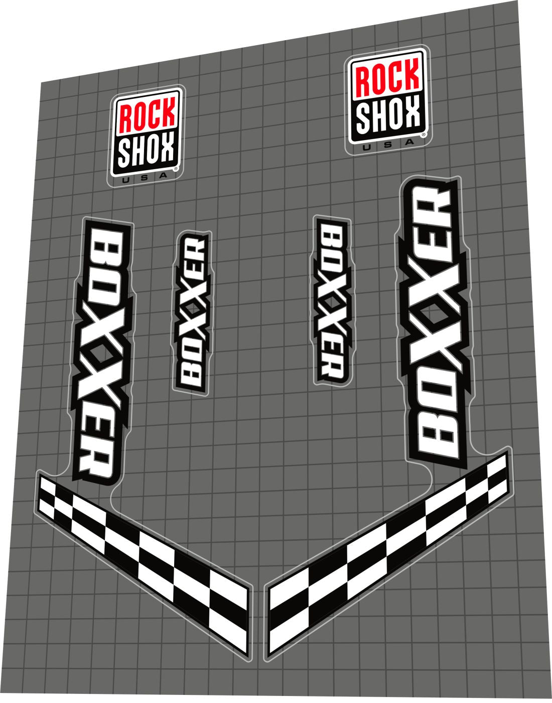 ROCKSHOX Boxxer (2001) Fork Decal Set