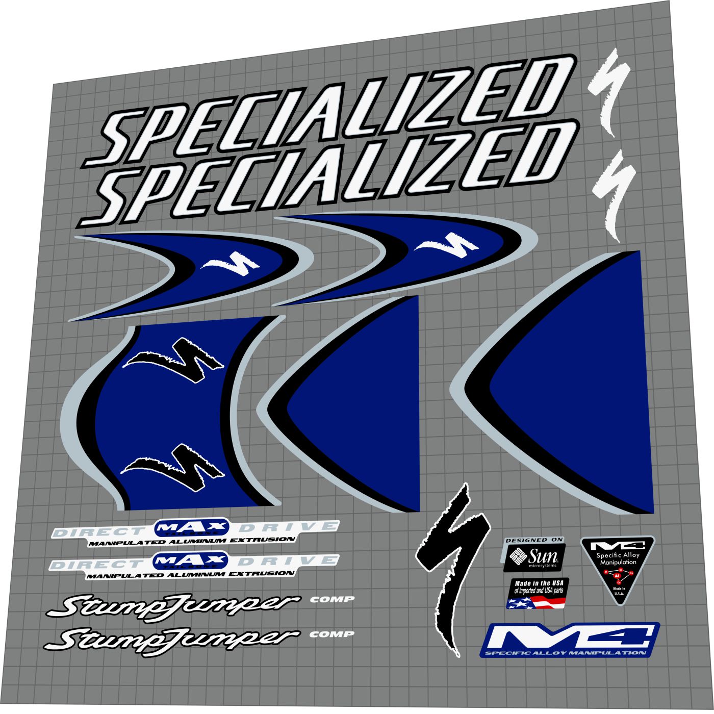 SPECIALIZED Stumpjumper (2001) M4 Comp Frame Decal Set