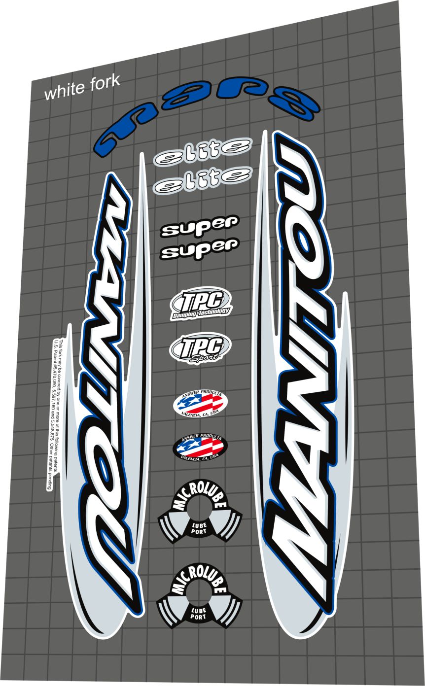 MANITOU Mars (2001) Fork Decal Set