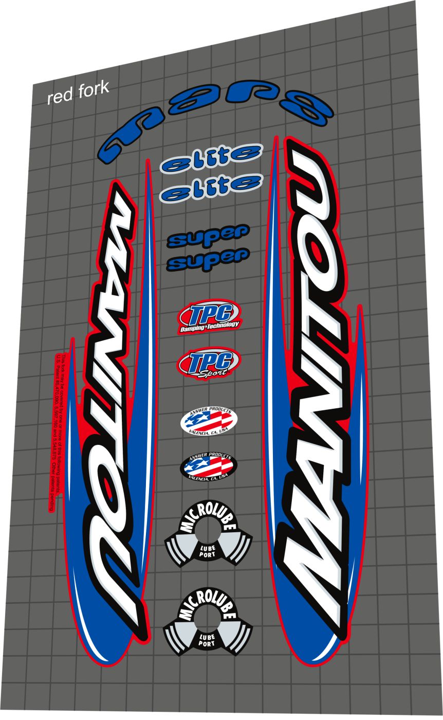MANITOU Mars (2001) Fork Decal Set