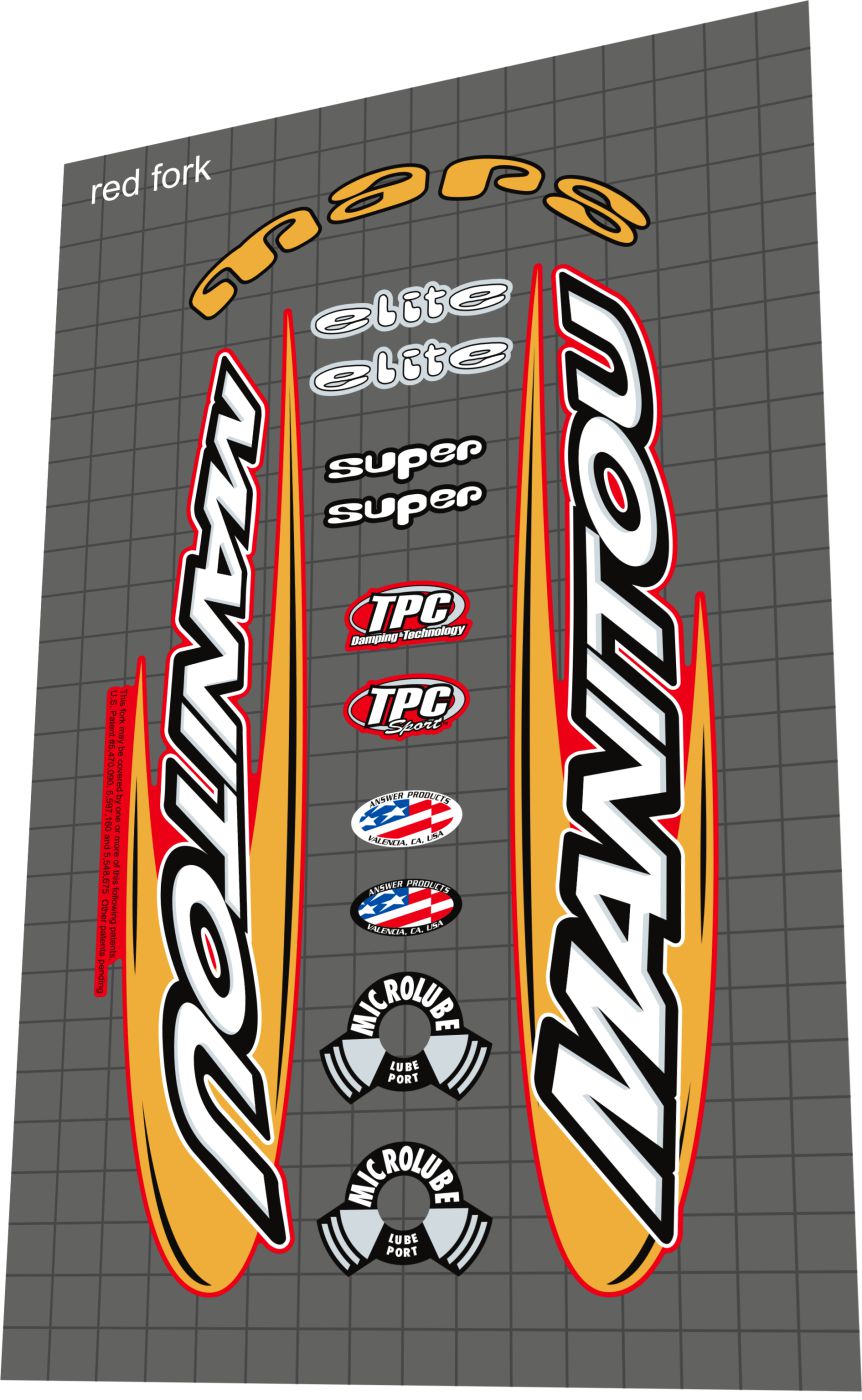 MANITOU Mars (2001) Fork Decal Set