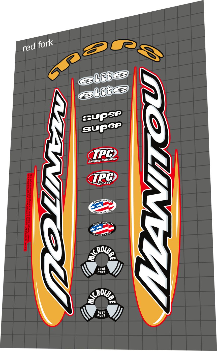 MANITOU Mars (2001) Fork Decal Set