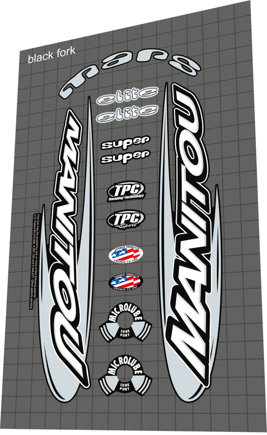 MANITOU Mars (2001) Fork Decal Set - Bike Decal Replace