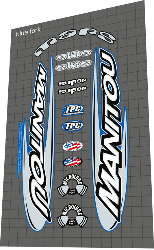 MANITOU Mars (2001) Fork Decal Set - Bike Decal Replace
