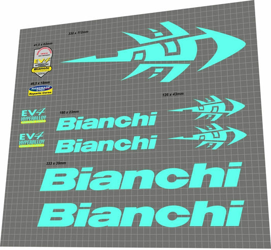 BIANCHI XL (2002) EV4 Frame Decal Set - Bike Decal Replace