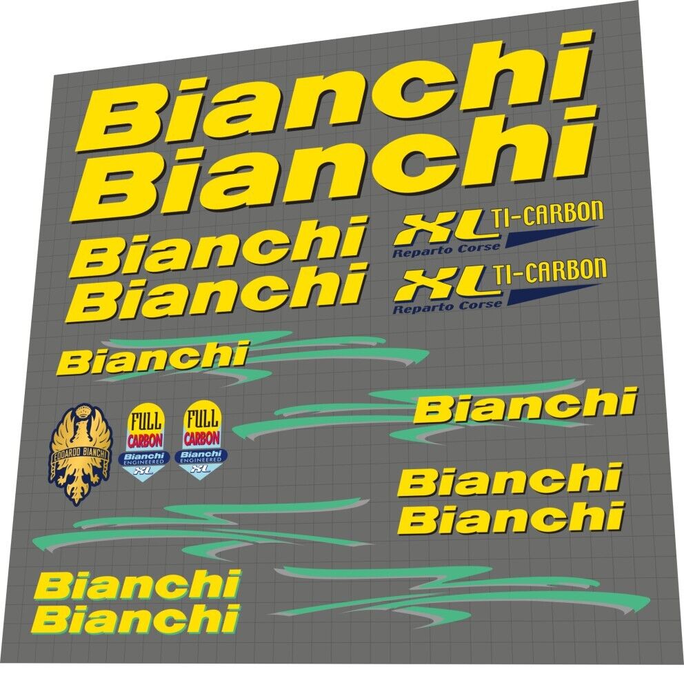 BIANCHI XL (2003) Ti-Carbon Frame Decal Set