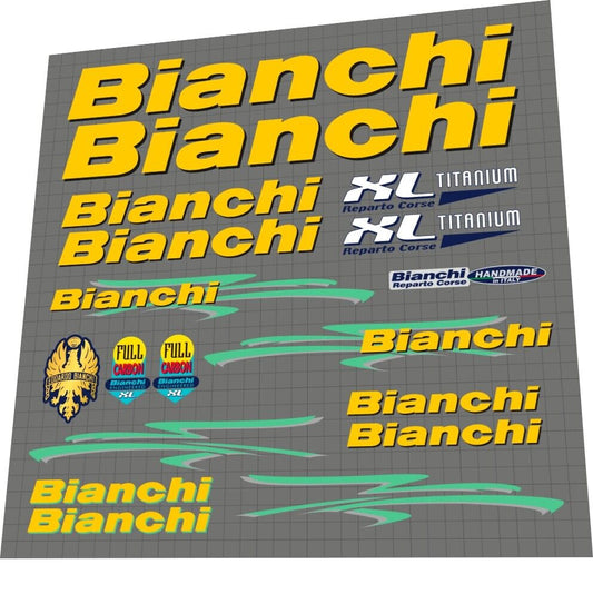BIANCHI XL (2003) Titanium Frame Decal Set - Bike Decal Replace