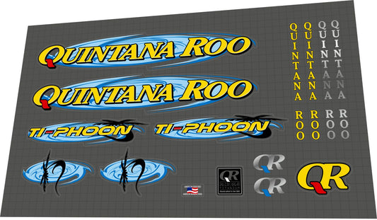 QUINTANA ROO Ti-Phoon (2003) Frame Decal Set - Bike Decal Replace