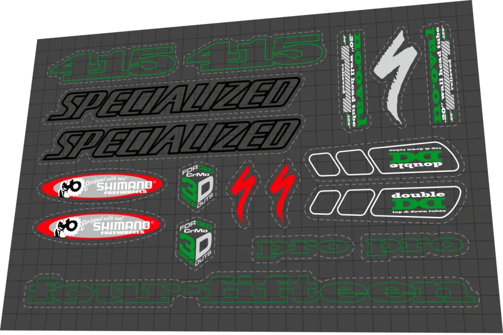 SPECIALIZED Fatboy 415 Pro (2003) Frame Decal Set