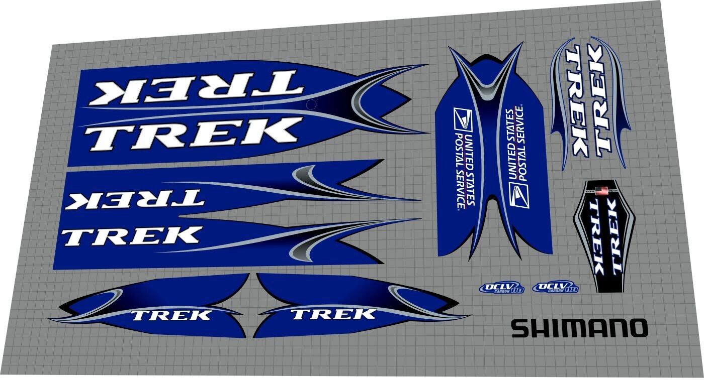 TREK Team USPS 5200 (2003) Frame Decal Set - Bike Decal Replace