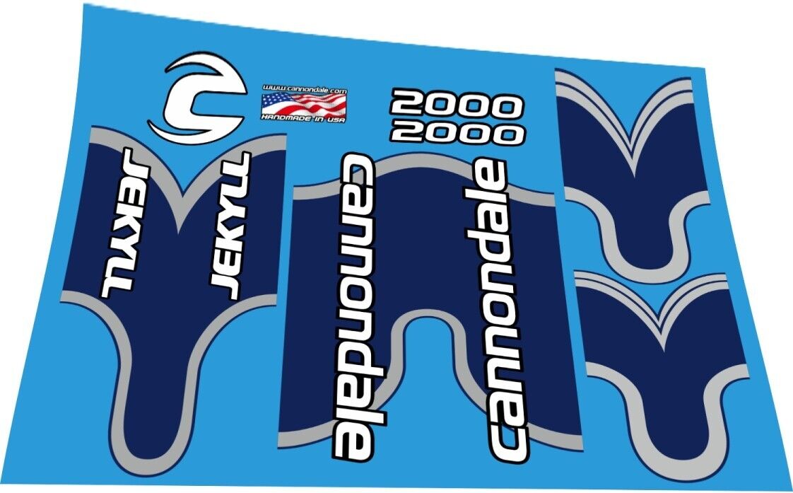 CANNONDALE Jekyll 2000 (2003) Frame Decal Set - Bike Decal Replace
