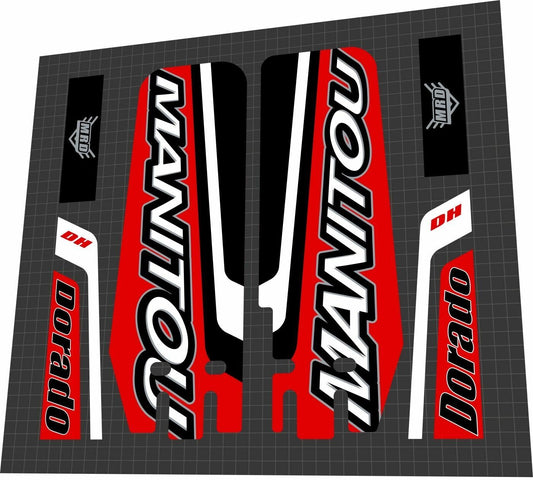 MANITOU Dorado (2003) DH Fork Decal Set - Bike Decal Replace