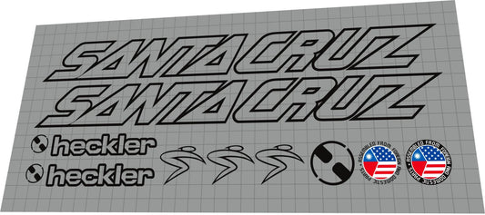 SANTA CRUZ Heckler 5 (2002-2007) Frame Decal Set - Bike Decal Replace