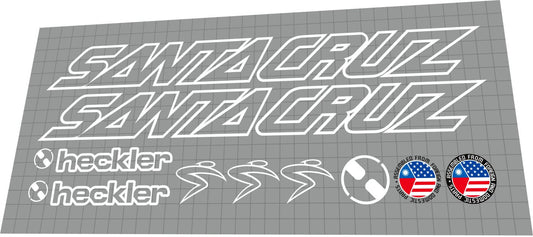 SANTA CRUZ Heckler 5 (2002-2007) Frame Decal Set - Bike Decal Replace