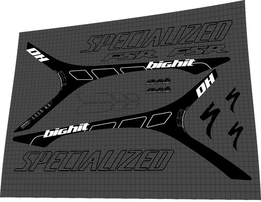 SPECIALIZED BigHit (2003) DH Frame Decal Set - Bike Decal Replace