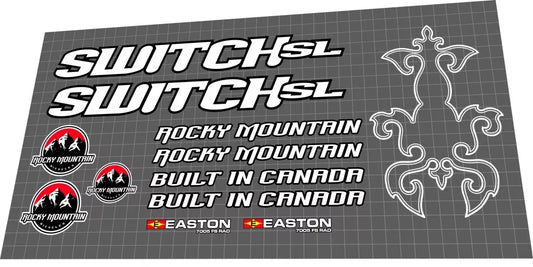 ROCKY MOUNTAIN Switch SL (2005) Frame Decal Set