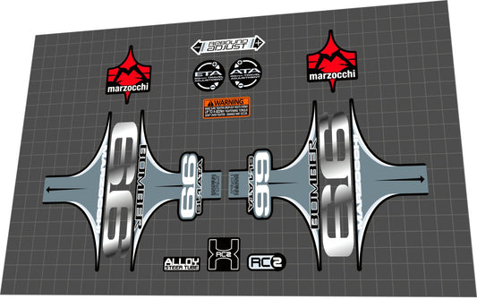 MARZOCCHI Bomber 66 SL1 ATA (2007) Fork Decal Set