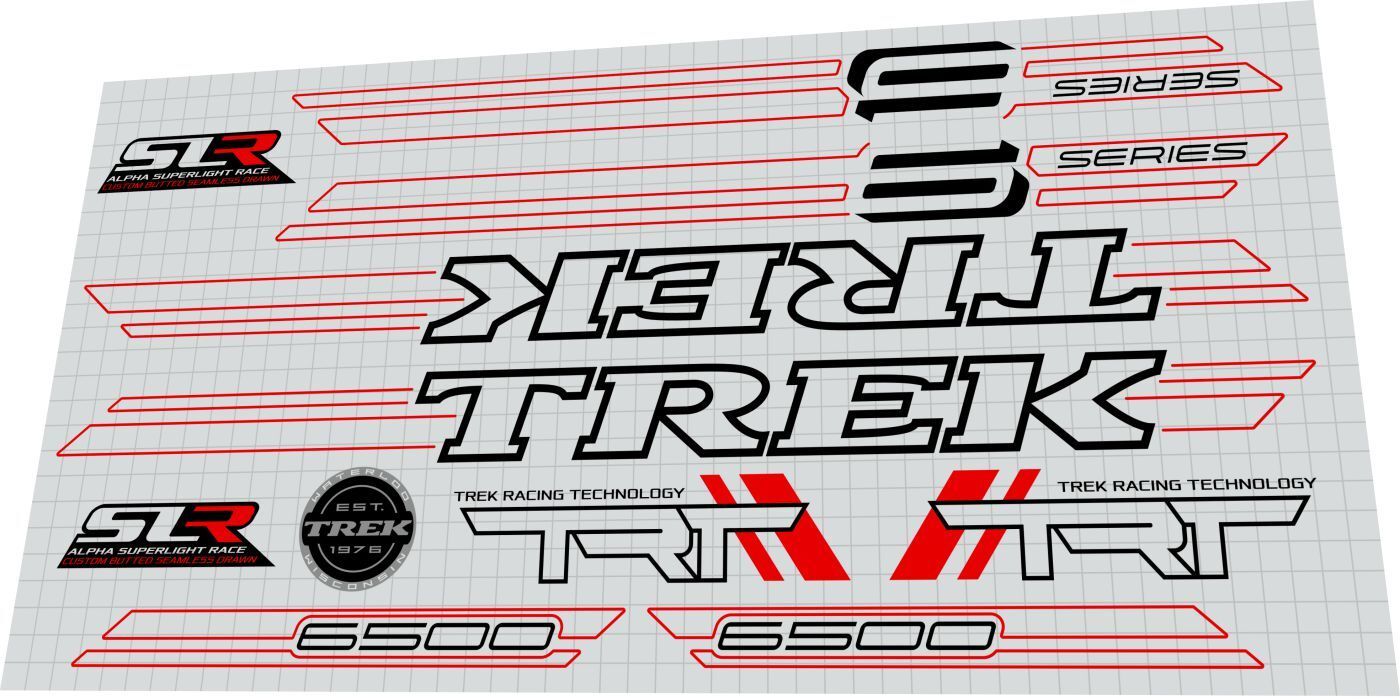 TREK 6500 (2007) Frame Decal Set - Bike Decal Replace