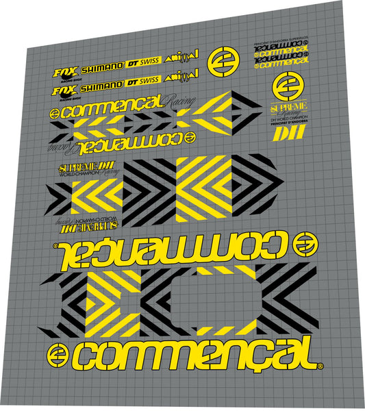 COMMENCAL Supreme DH WC (2009) Frame Decal Set