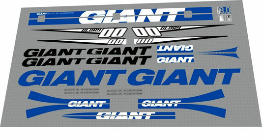 GIANT Glory (2010) 0 Frame Decal Set - Bike Decal Replace