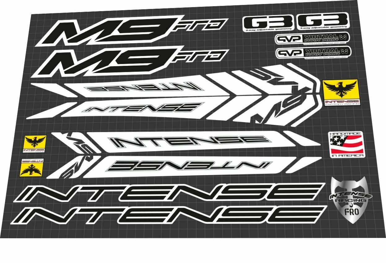 INTENSE M9 (2010) Frame Decal Set