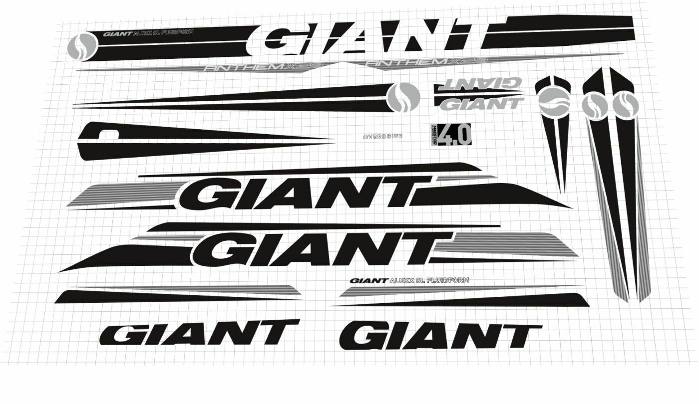 GIANT Anthem 2012 X 29 Frame Decal Set