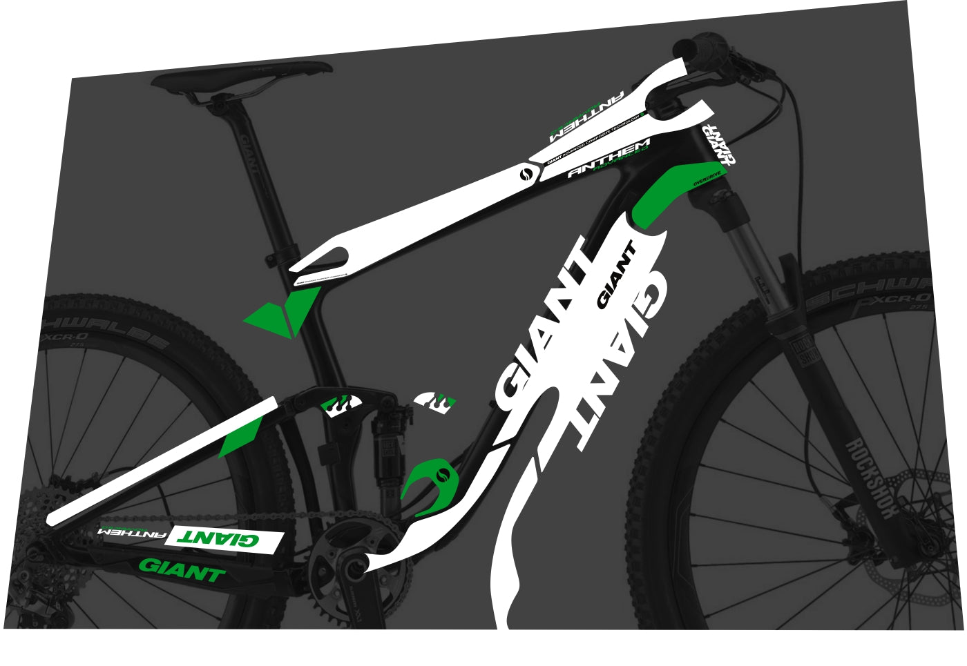 GIANT Anthem (2014-2016) Advanced 27.5 Frame Decal Set