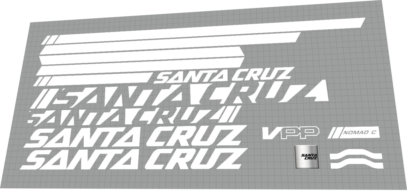 SANTA CRUZ Nomad 3 (2014-2016) Frame Decal Set