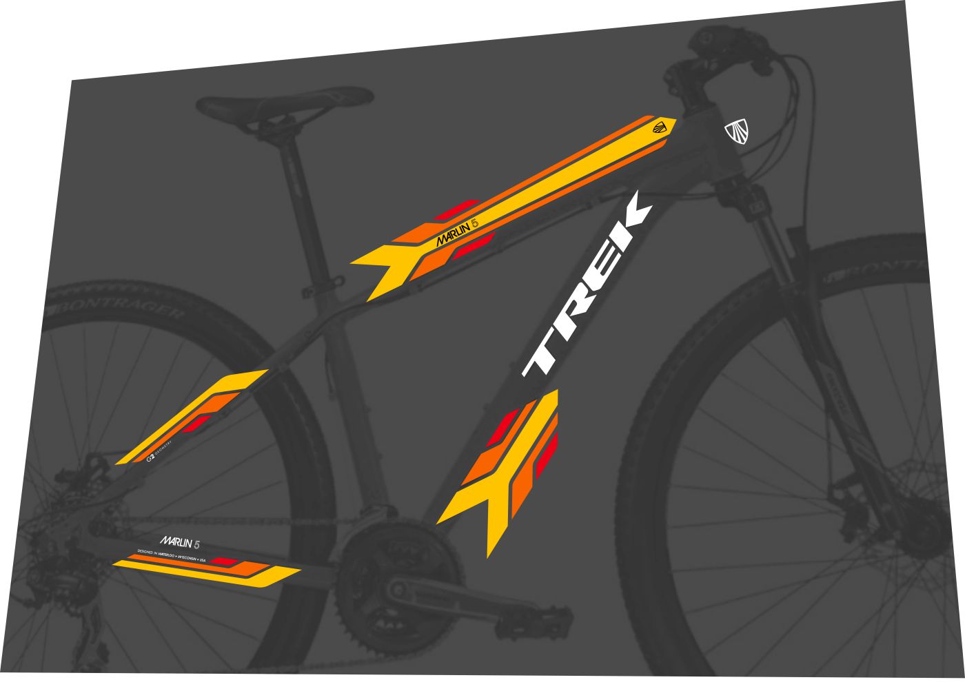 TREK Marlin (2015-2016) Frame Decal Set
