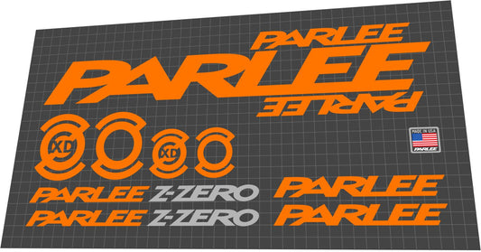 PARLEE Z-Zero (2015) Frame Decal Set - Bike Decal Replace