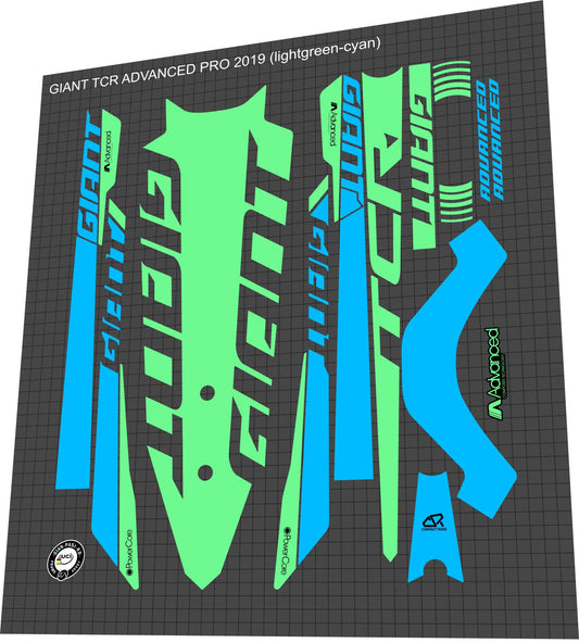 GIANT TCR (2016-2019) Advanced Pro Frame Decal Set - Bike Decal Replace