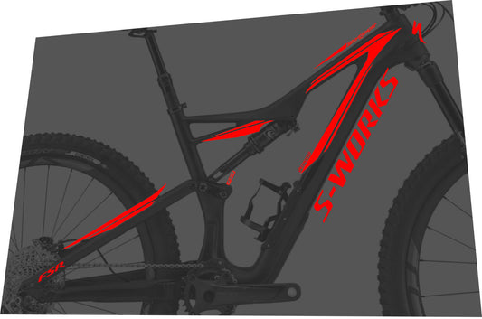 SPECIALIZED Stumpjumper (2016-2017) S-Works FSR 650B Frame Decal Set - Bike Decal Replace